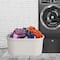 Mind Reader Ivory Laundry Basket with Cutout Handles